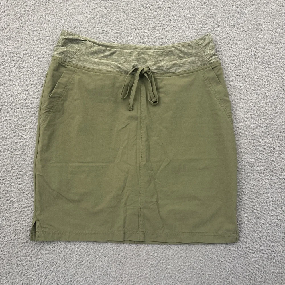 Duluth Trading Co Armachillo Cooling Skirt Skort Green Athleisure Women's 8